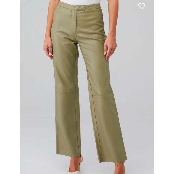 Sovere Influence Leatherette Pant in Green Tea Retail $189 SOLD OUT Size 12 L - Picture 2 of 9